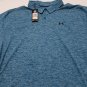 NWT Under Armour Men 4XL Tour Polo Bayou Blue 953 Academy