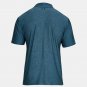 NWT Under Armour Men 4XL Tour Polo Bayou Blue 953 Academy