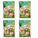 4 Pack Dulzura Borincana Coconut Cream 2.6 oz ea Puerto Rican Candy