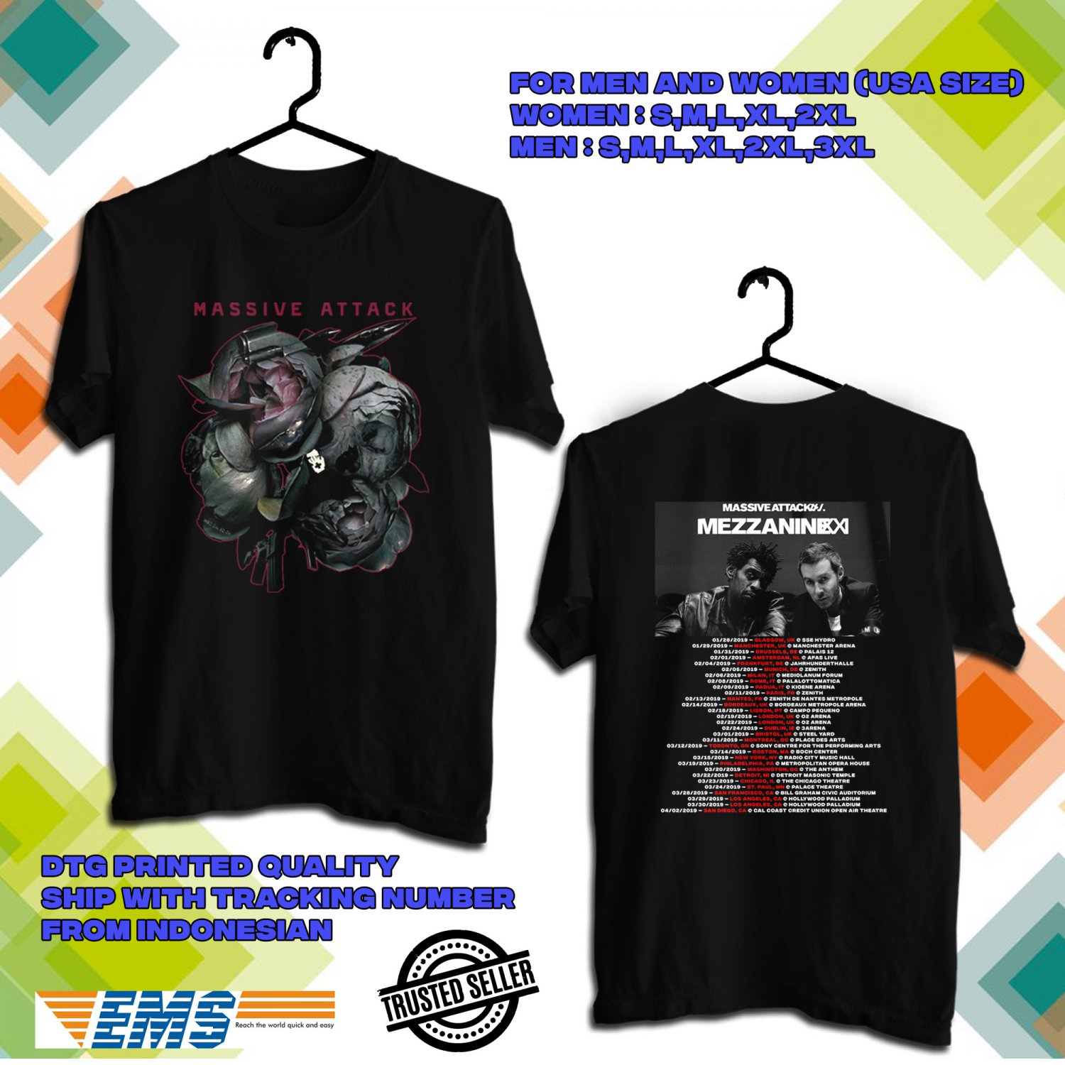 MASSIVE ATTACK MEZZANINE XX1 WORLD TOUR 2019 DM01