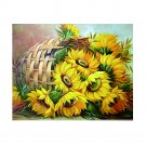 KoKoWill 5D Diamond Painting Kit, Round Full Drill Sunflower,15.75 x 11.81 inch