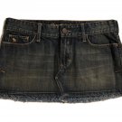 Abercrombie & Fitch Womens Denim Mini Skirt Distressed EU Size 2 Low Waist 32”
