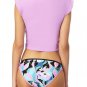 Endless Waves Womens Cropped Swim Top Size Small 3-5 Juniors Pink New