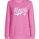 Susan G Komen HOPE Womens Sweatshirt In Pink Size Small 4-6 Fleece Lined New