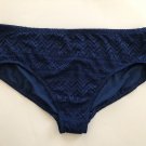 Catalina 3X 22w-24W Womens Bikini Bottoms Navy Blue Lace Look New