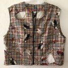 LL SPORT Womens Zipped Front Golf Vest UNIQUE Size Medium Made In USA