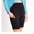 Womens KAMIT Black BIKER Shorts Size XXXL Friction Free Pockets For Icepacks
