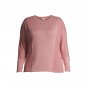 COMO BLU Womens Dolman Sleeve Sweater Size 3X Soft Brushed Knit Pink New
