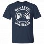 Dad Level Unlocked T-Shirts for New Dad, Gamer Fathers Day Gifts