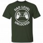 Dad Level Unlocked T-Shirts for New Dad, Gamer Fathers Day Gifts