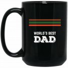 World's Best Dad Black Mug