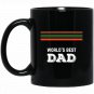 World's Best Dad Black Mug