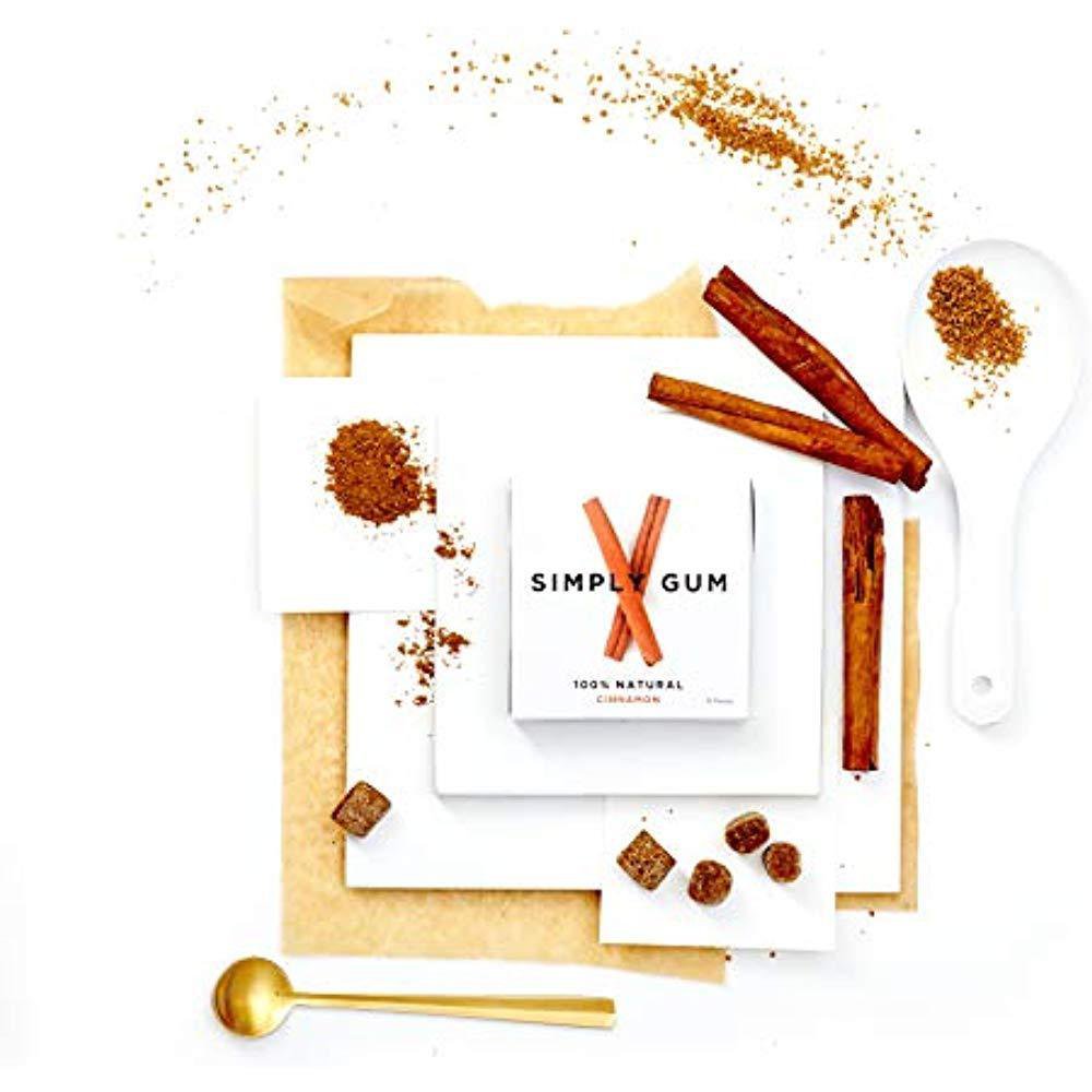 Chewing & Bubble Gum Simply Gum, Cinnamon, Natural, Vegan, Non GMO, 15