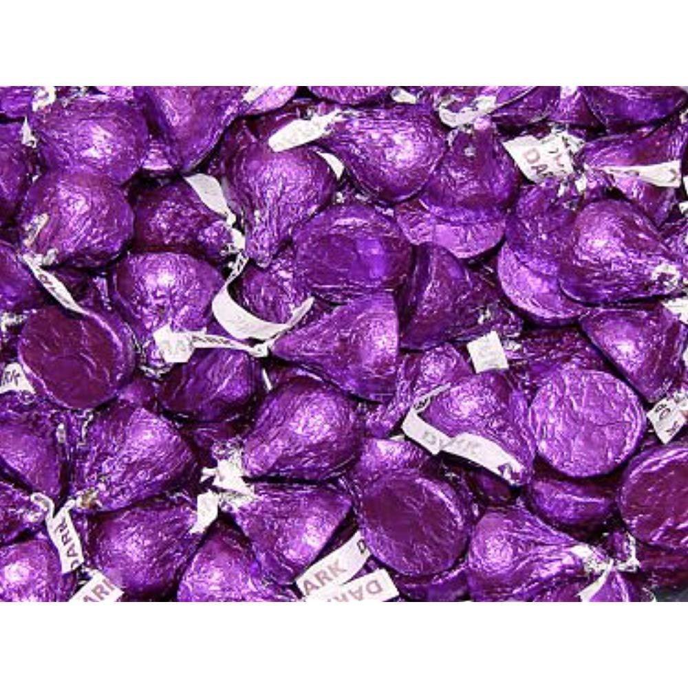 Candy & Chocolate Assortments Hershey's Kisses Dark Purple, 4.5 Pounds