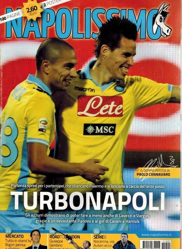 Napolissimo 1 Napoli Calcio Magazine 2012 Hamsik Cannavaro