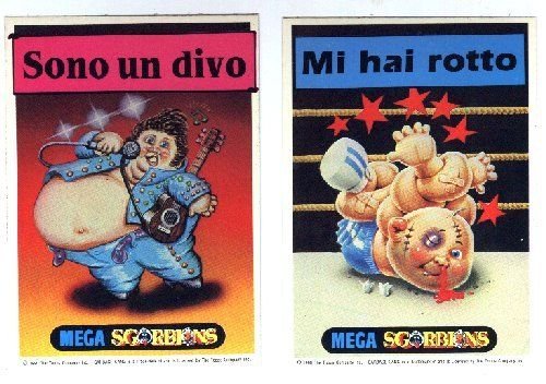 Garbage Pail Kids Mega Cards 2nd Stickers Set Variations
