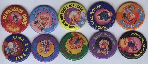 Garbage Pail Kids Metal Pins - Lot of 10 Sgorbions GPK