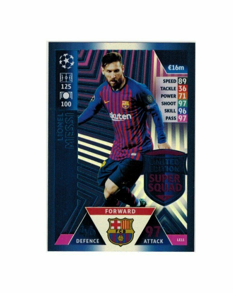 Match Attax Champions League 201819 Limited Edition Lionel Messi LE11