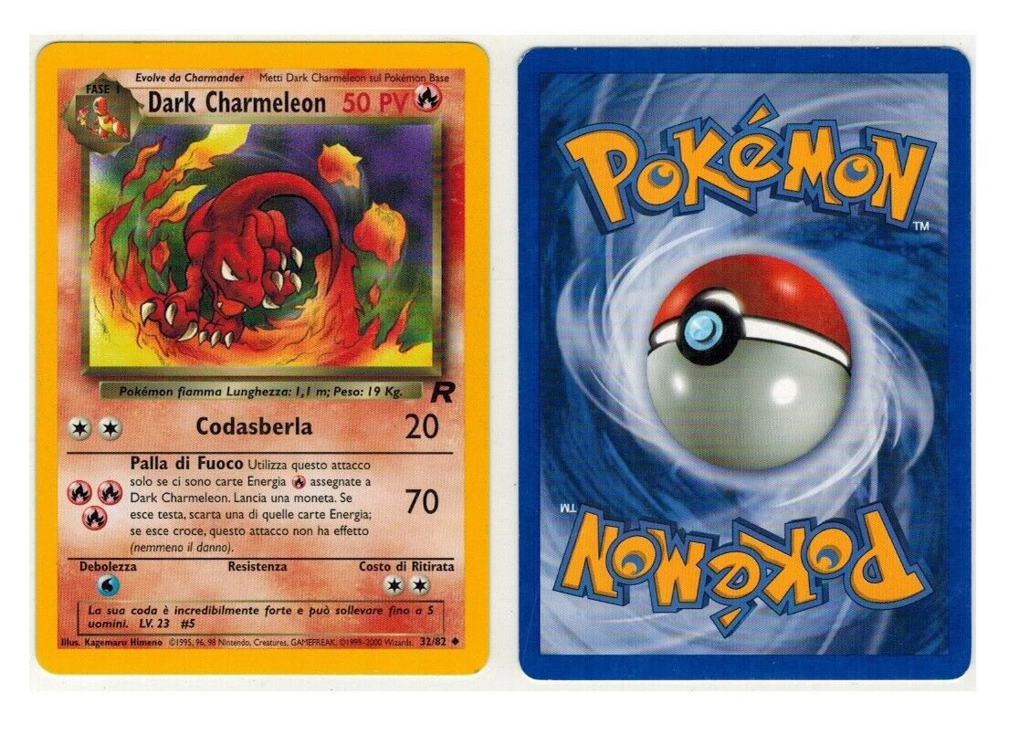 Pokemon TCG Team Rocket Dark Charmeleon Card No Holo Italian