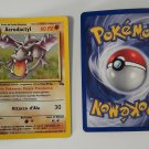 Pokemon TCG Card Fossil Aerodactyl Holo Rare Italian Prerelease 1/62