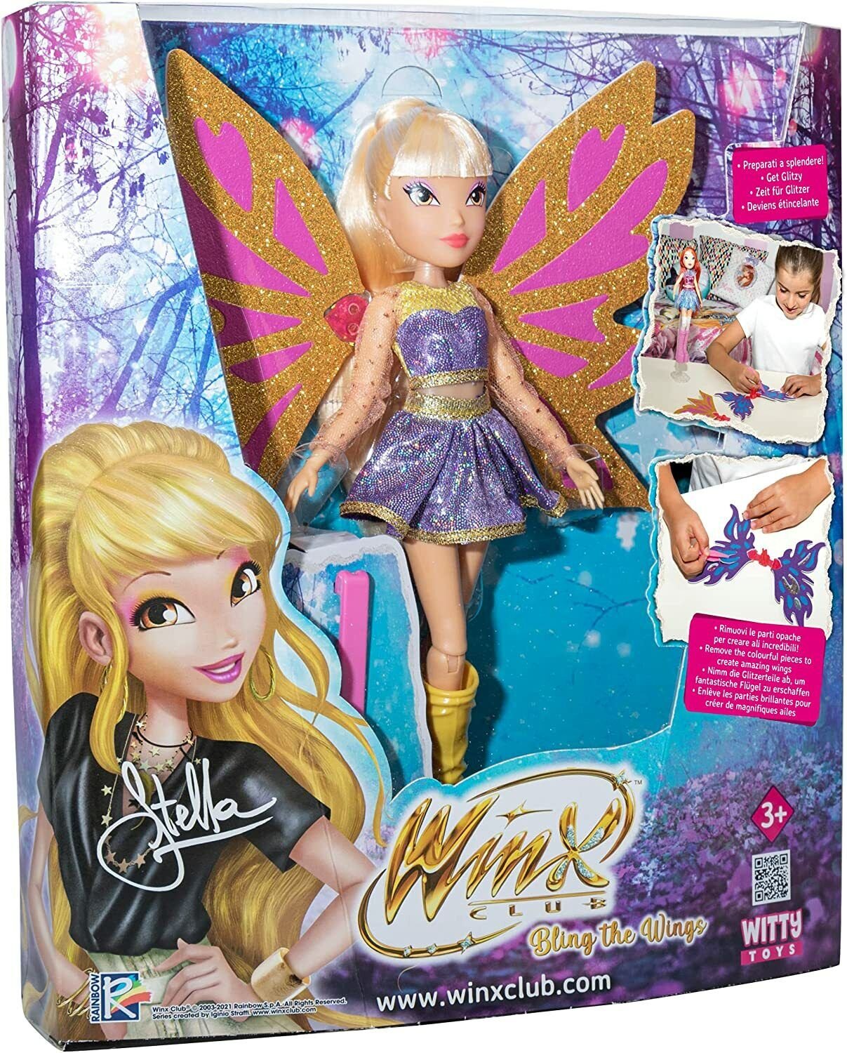 Winx Club Bling the Wings Stella Fairy 9" Doll Witty Toys