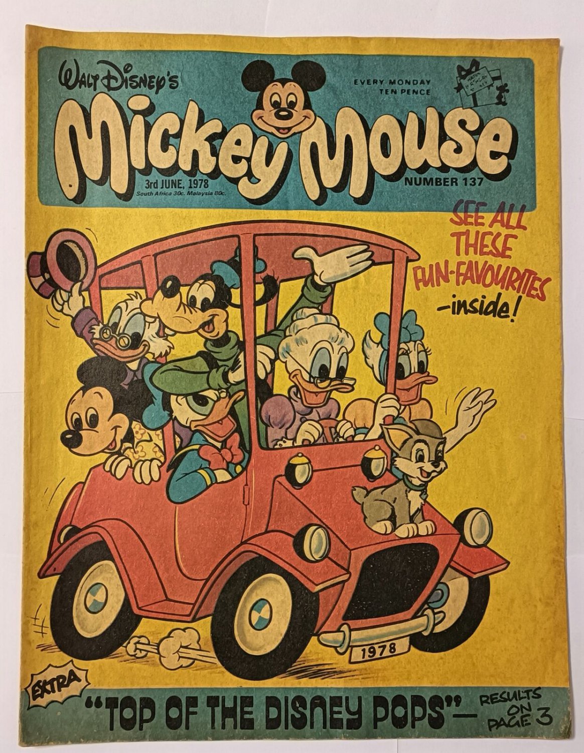 Mickey Mouse no. 137 Disney 1978 IPC magazines