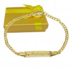 Baby bracelet 14k personalized baby girl bracelet Name plate Bracelet for boy