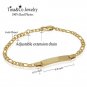 Personalized Gold Id Bracelet Silver Baby ID Bracelet Baby Girl and Boy Bracelet
