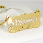 Personalized 18K Gold Plated Two Name Engraved Name Plate Necklace US Selller