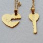 Epic Brand Couples Necklace Stainless Steel Heart and Key I Love You Pendants...