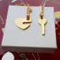Epic Brand Couples Necklace Stainless Steel Heart and Key I Love You Pendants...