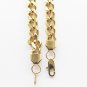 18K Gold Plated Stainless Steel Cuban/Curb Link Chain Necklace or Bracelet
