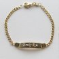 18k Gold Filled Cuban Link Childrens ID Bracelet Free Personalized Engraving