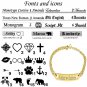 Personalized Name Bracelet Gold Silver Name Bar Bracelet Custom Engrave Any Name