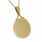 Personalized Monogram Disc Necklace  Circle Monogram Necklace  Custom Engrave