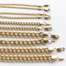 18K GP  Stainless Steel Cuban/Curb Link Chain Necklace/Bracelet 10 year warrents