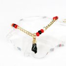 18K Gold Filled  PULSERA MANO DE AZABACHE BEBE/BABY AZABACHE BRACELET 5.5"