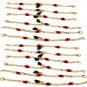 18K Gold Filled PULSERA MANO DE AZABACHE BEBE/BABY AZABACHE BRACELET 5.5"