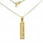 Personalized Bar Necklace Engarved Name Necklace Custom Gold Nameplate Necklace