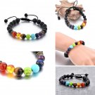 7 Chakra Bracelet Oil Diffuser Lava Yoga Energy Bracelet adjustable size-34