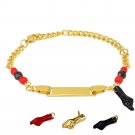 Name Engraving Gold Baby Black Hand Pulsera de Azabache Bracelet for kids