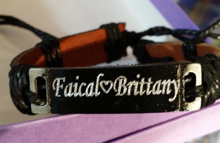 Personalized Customized Leather Bracelet with Any Name Free Engraving