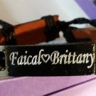 Personalized Customized Leather Bracelet with Any Name Free Engraving