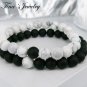 Black and White Bracelets Onyx Beaded Bracelets Lover Couple Distant Bracelet-32
