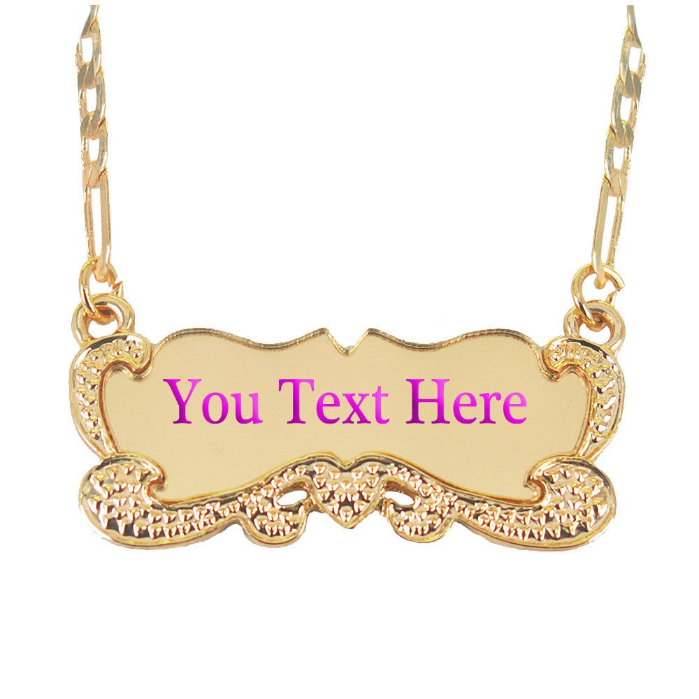 Personalized 18K Gold Plated Name Necklace Custom any Name Engraved *US Seller