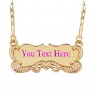 Personalized 18K Gold Plated Name Necklace Custom any Name Engraved *US Seller