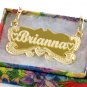 Personalized 18K Gold Plated Name Necklace Custom any Name Engraved *US Seller