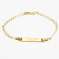 18K Gold Filled Personalized Baby ID Bracelet, New born to 12 years baby gift.