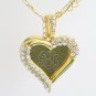 Personalized Monogram Pendant 18K Gold Plated Engraved Initials Necklace Chain