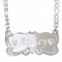 Personalize 18k Gold Plated Custom any Name Plate Engraving Necklace US SELLER
